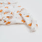organic cotton yoga fox muslin swaddle blanket